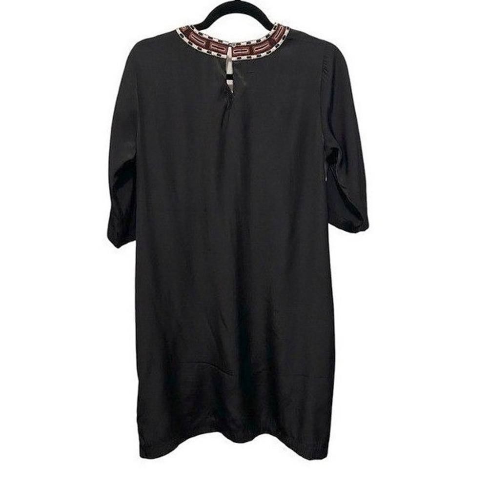 Scotch & Soda x Nomadic Dreamers Embroidered Black Dress S/M Pockets Boho‎ Folk - Picture 2 of 10